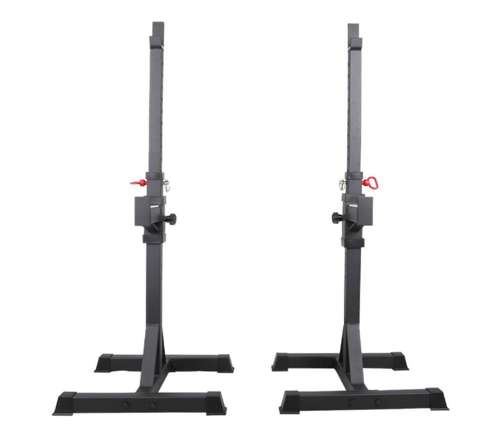 Movable clearance squat rack