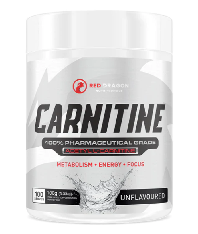 RED DRAGON Carnitine | 100% Pure Acetyl L-Carnitine | Muscle Gain & Weight Loss - Fitness Hero Brand new