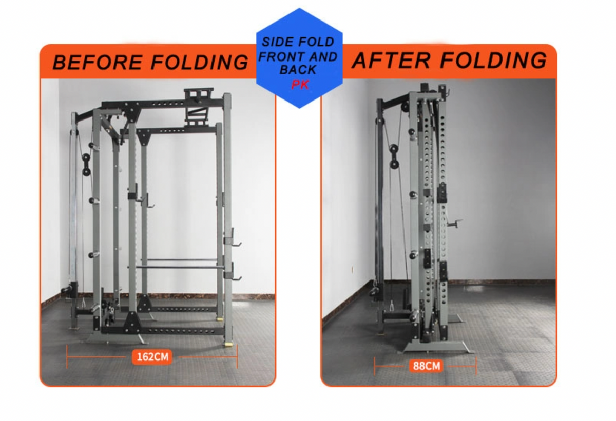 Max Reload All In One Folding Power Rack + Cable System - Fitness Hero Brand new