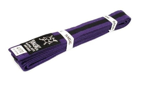 Yamasaki Coloured Striped Martial Arts Belts | All Colours - Fitness Hero Brand new