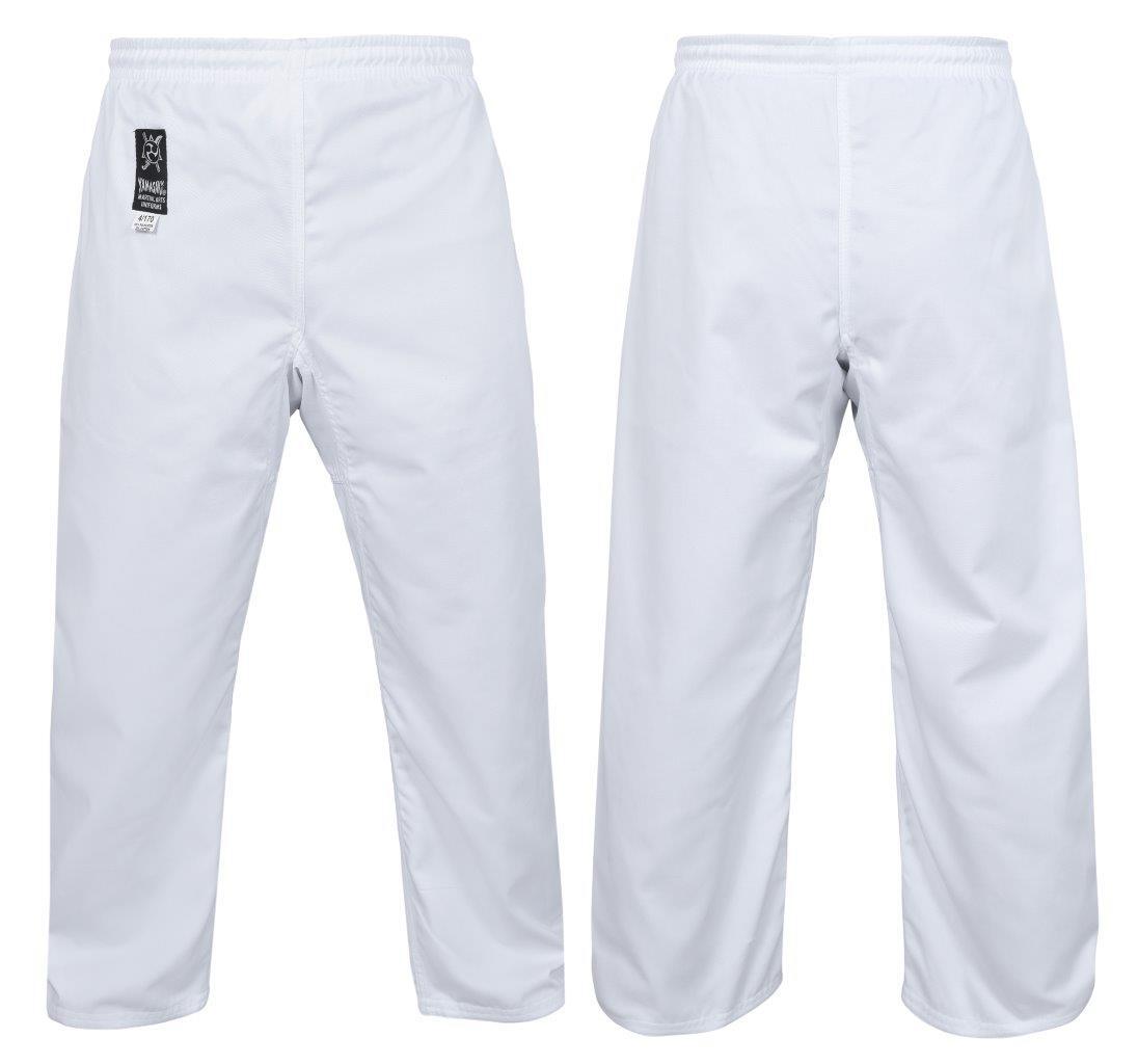 Yamasaki Pro GI Martial Arts Pants | White [10oz] - Fitness Hero Brand new