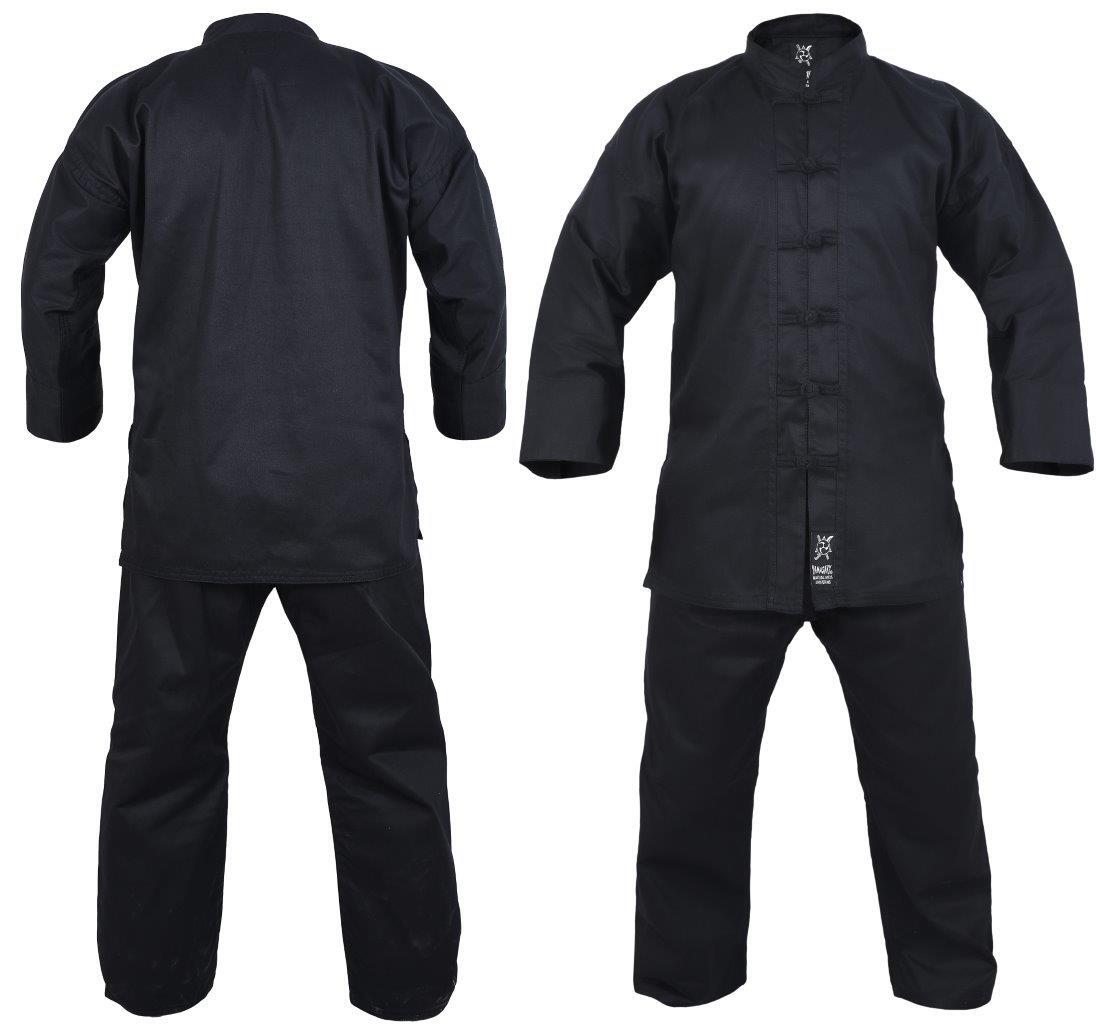 Yamasaki Kung Fu Gi Uniform | Black [10oz] - Fitness Hero Brand new