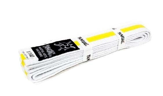 Yamasaki Deluxe White Martial Arts Belts | All Colours - Fitness Hero Brand new