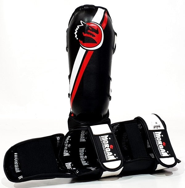 Fitness Hero presents The Morgan Classic V2 shin and instep guards. These guards are super durable and offer coaches, trainers, and athletes high-quality performance. Using a latex high-density latex inner padding has resulted in an extra thick contoured moulded foam technology that ultimately provides high shock-absorbing shin and instep coverage for all training demands.