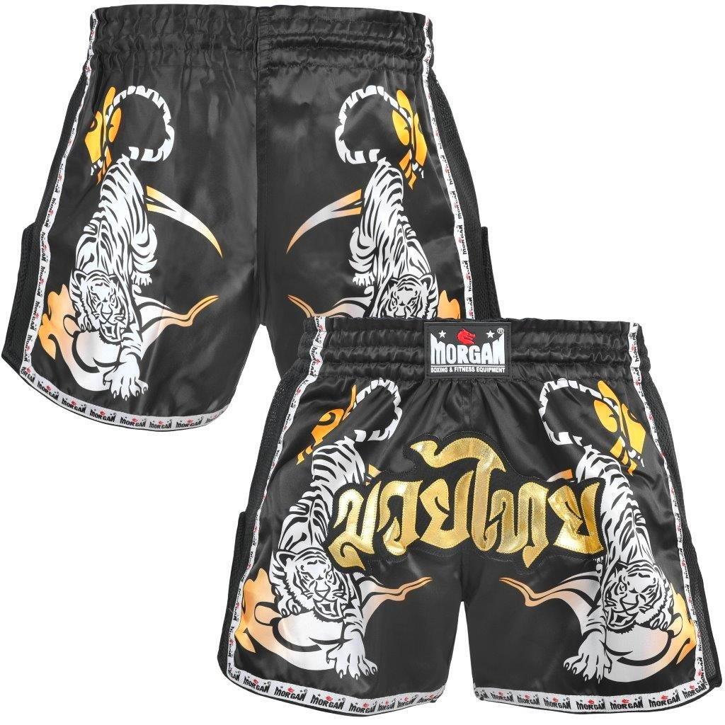 The Fitness Hero muay thai shorts by Morgan Sports will make you feel like the true Muay Thai fighter that you are, featuring a traditional muay thai cut design,