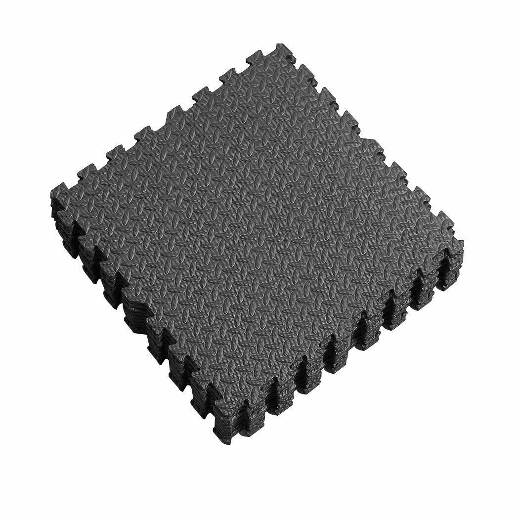 Eva Foam | Gym Flooring Puzzle Mats - Black - Fitness Hero Brand new